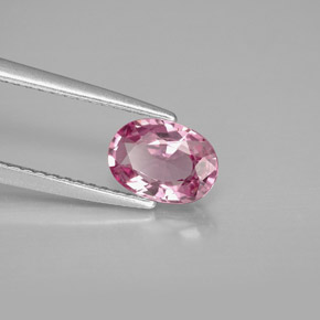 Spinelle rose naturelle coupe ovale, 0,99 ct, VS