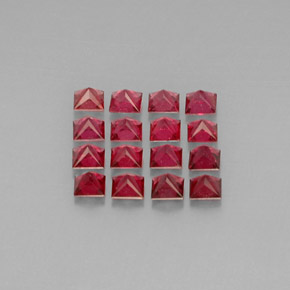 Achetez naturel ct rouge spinelle gems, carré, en provenance myanmar (birmanie) chez gemselect. en stock, livraison internationale!