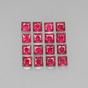 Achetez naturel ct rouge spinelle gems, carré, en provenance myanmar (birmanie) chez gemselect. en stock, livraison internationale!