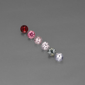 Achetez naturel ct multicolore spinelle gems, coupe roude, en provenance myanmar (birmanie) chez gemselect. en stock, livraison internationale!