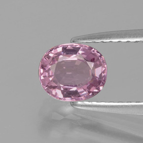 Spinelle rose naturelle coupe ovale, 1,07 ct, VS