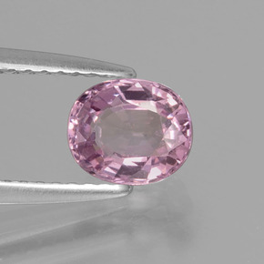 Spinelle rose naturelle coupe ovale, 1,07 ct, VS