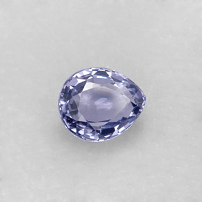 Spinelle bleue naturelle en forme de poire, 0,94 ct, VS