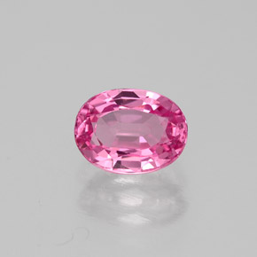 Spinelle rose naturelle coupe ovale, 0,86 ct, VVS-VS