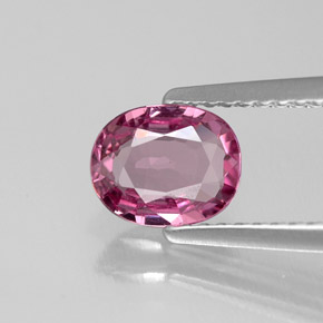 Spinelle rose naturelle coupe ovale, 1,02 ct, VVS-VS