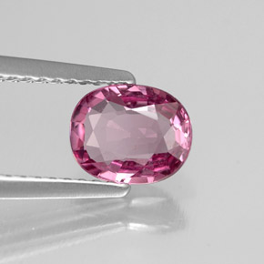 Spinelle rose naturelle coupe ovale, 1,02 ct, VVS-VS