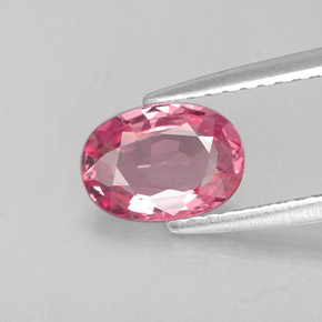 Spinelle rose naturelle coupe ovale, 0,98 ct, VVS-VS
