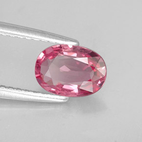 Spinelle rose naturelle coupe ovale, 0,98 ct, VVS-VS