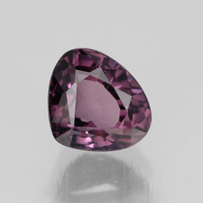 Spinelle violet naturelle en forme de poire, 1,11 ct, VVS