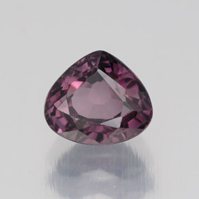 Spinelle violet naturelle en forme de poire, 1,11 ct, VVS