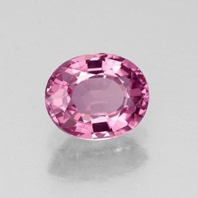 Spinelle rose naturelle coupe ovale, 0,87 ct, VVS-VS