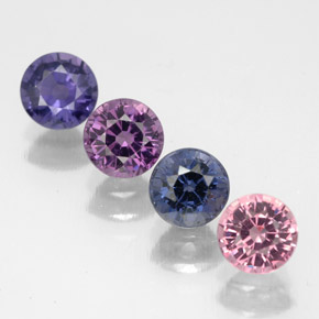 Achetez naturel ct multicolore spinelle gems, coupe roude, en provenance tanzanie chez gemselect. en stock, livraison internationale!