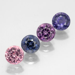 Achetez naturel ct multicolore spinelle gems, coupe roude, en provenance tanzanie chez gemselect. en stock, livraison internationale!