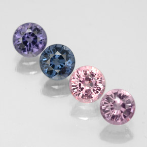 Achetez naturel ct multicolore spinelle gems, coupe roude, en provenance tanzanie chez gemselect. en stock, livraison internationale!
