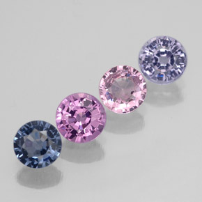 Achetez naturel ct multicolore spinelle gems, coupe roude, en provenance tanzanie chez gemselect. en stock, livraison internationale!