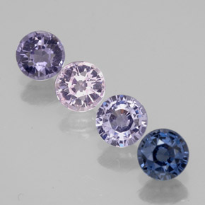 Achetez naturel 1,42ct multicolore spinelle gems, coupe roude, en provenance tanzanie chez gemselect. en stock, livraison internationale!