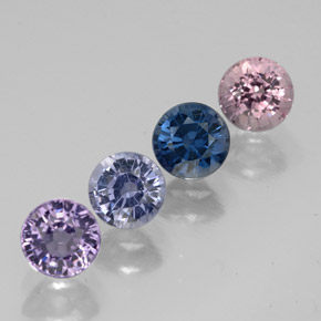 Achetez naturel ct multicolore spinelle gems, coupe roude, en provenance tanzanie chez gemselect. en stock, livraison internationale!