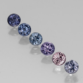 Achetez naturel ct multicolore spinelle gems, coupe roude, en provenance tanzanie chez gemselect. en stock, livraison internationale!
