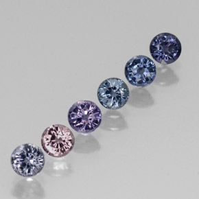 Achetez naturel ct multicolore spinelle gems, coupe roude, en provenance tanzanie chez gemselect. en stock, livraison internationale!