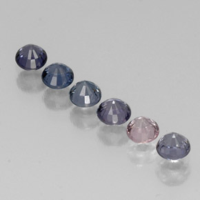 Achetez naturel ct multicolore spinelle gems, coupe roude, en provenance tanzanie chez gemselect. en stock, livraison internationale!