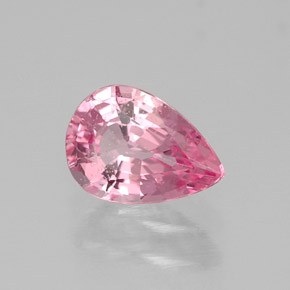 Spinelle rose naturelle en forme de poire, 0,68 ct, VS-SI