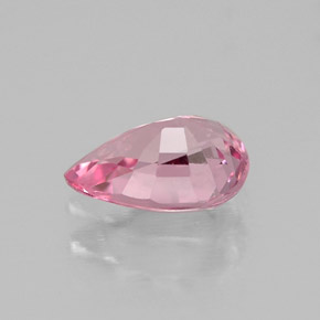 Spinelle rose naturelle en forme de poire, 0,68 ct, VS-SI