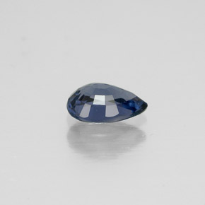 Spinelle bleue naturelle en forme de poire, 0,56 ct, VVS-VS
