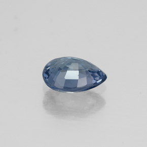Spinelle bleue naturelle en forme de poire, 0,58 ct, VS