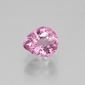 Spinelle rose naturelle en forme de poire, 0,55 ct, VVS-VS