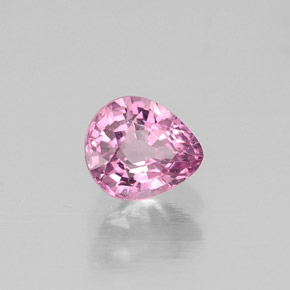 Spinelle rose naturelle en forme de poire, 0,55 ct, VVS-VS