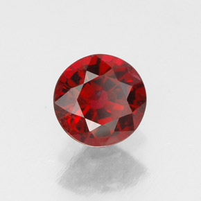 Spinelle rouge naturelle coupe roude, 0,68 ct, VS