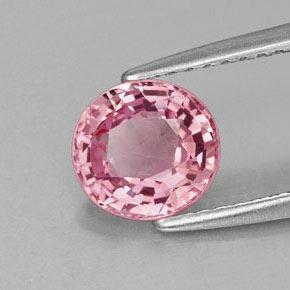 Spinelle violet naturelle coupe ovale, 1,32 ct, VVS-VS