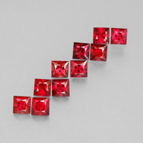 Achetez naturel ct rouge spinelle gems, carré, en provenance myanmar (birmanie) chez gemselect. en stock, livraison internationale!