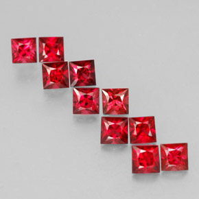 Achetez naturel ct rouge spinelle gems, carré, en provenance myanmar (birmanie) chez gemselect. en stock, livraison internationale!