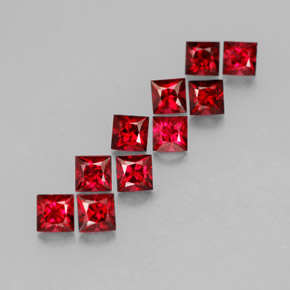 Achetez naturel ct rouge spinelle gems, carré, en provenance myanmar (birmanie) chez gemselect. en stock, livraison internationale!