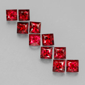 Achetez naturel ct rouge spinelle gems, carré, en provenance myanmar (birmanie) chez gemselect. en stock, livraison internationale!