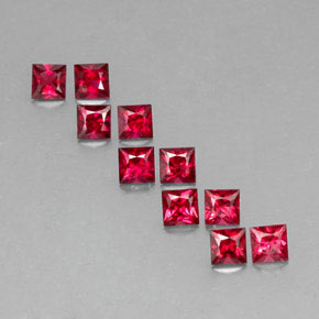 Achetez naturel ct rouge spinelle gems, carré, en provenance myanmar (birmanie) chez gemselect. en stock, livraison internationale!