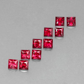 Achetez naturel ct rouge spinelle gems, carré, en provenance myanmar (birmanie) chez gemselect. en stock, livraison internationale!