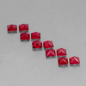 Achetez naturel ct rouge spinelle gems, carré, en provenance myanmar (birmanie) chez gemselect. en stock, livraison internationale!