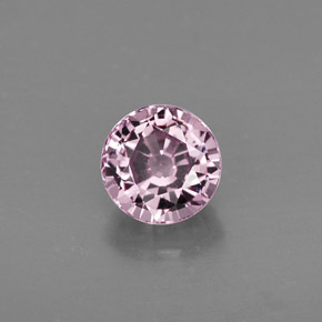 Spinelle rose naturelle coupe roude, 0,86 ct, VVS-VS