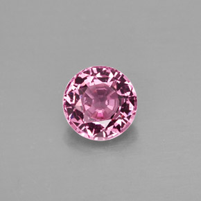 Spinelle rose naturelle coupe roude, 0,75 ct, VS