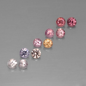 Achetez naturel ct multicolore spinelle gems, coupe roude, en provenance myanmar (birmanie) chez gemselect. en stock, livraison internationale!