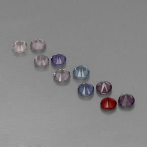 Achetez naturel ct multicolore spinelle gems, coupe roude, en provenance myanmar (birmanie) chez gemselect. en stock, livraison internationale!