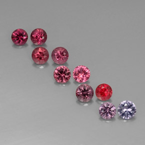 Achetez naturel ct multicolore spinelle gems, coupe roude, en provenance myanmar (birmanie) chez gemselect. en stock, livraison internationale!