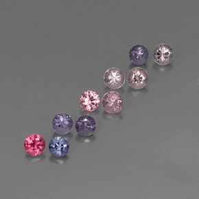 Achetez naturel ct multicolore spinelle gems, coupe roude, en provenance myanmar (birmanie) chez gemselect. en stock, livraison internationale!