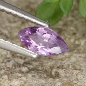 Spinelle Violet mauve naturelle Marquise, 0.39 ct, VVS-VS
