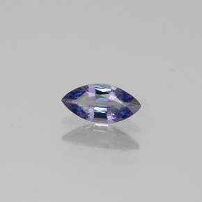 Spinelle bleue naturelle marquise, 0,37 ct, VVS-VS