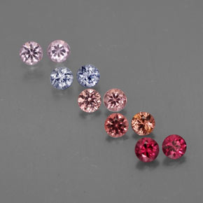 Achetez naturel ct multicolore spinelle gems, coupe roude, en provenance tanzanie chez gemselect. en stock, livraison internationale!
