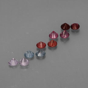 Achetez naturel ct multicolore spinelle gems, coupe roude, en provenance tanzanie chez gemselect. en stock, livraison internationale!