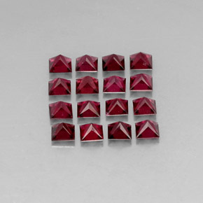 Achetez naturel ct rouge spinelle gems, carré, en provenance myanmar (birmanie) chez gemselect. en stock, livraison internationale!
